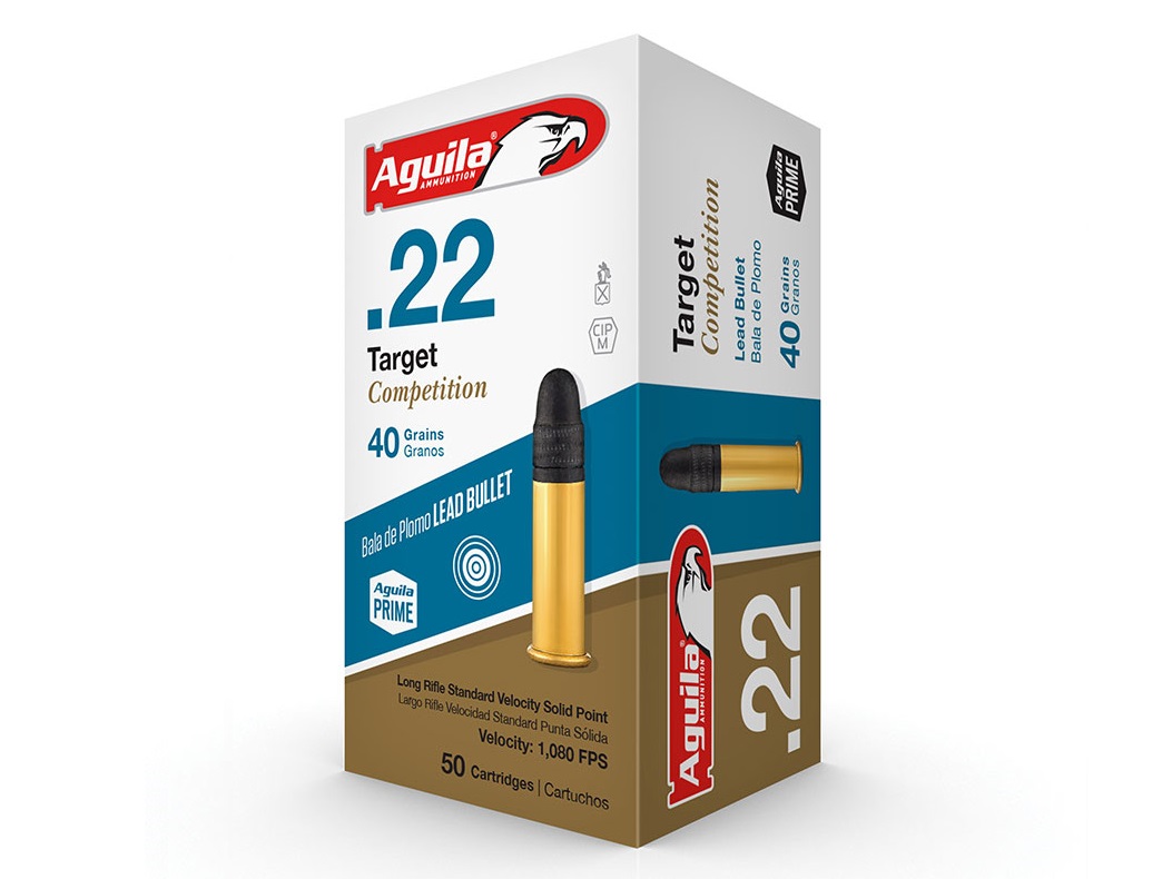 Aguila Target Ammunition .22 Long Rifle 40 grain Lead Round Nose box of 500